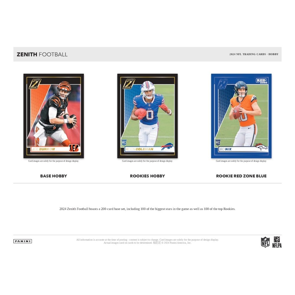 2024 Panini Zenith Football Hobby Box | Steel City Collectibles