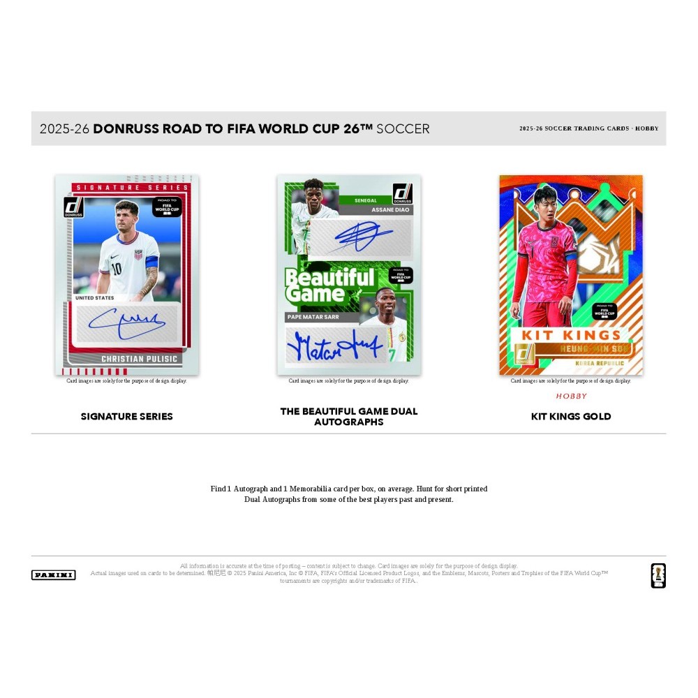 2025-26 Panini Donruss Road to FIFA World Cup Soccer Hobby 12-Box