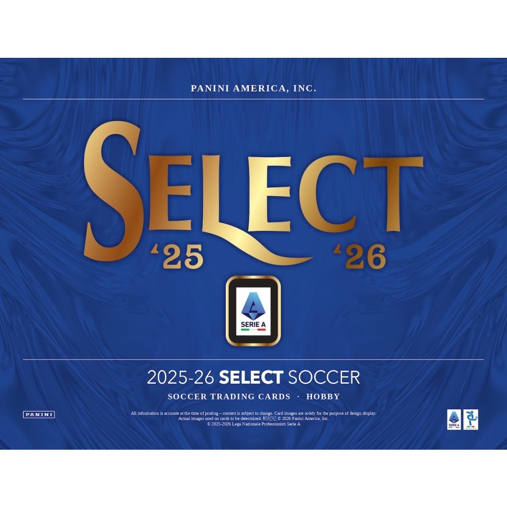 2025-26 Panini Select Serie A Soccer Hobby Box | Steel City