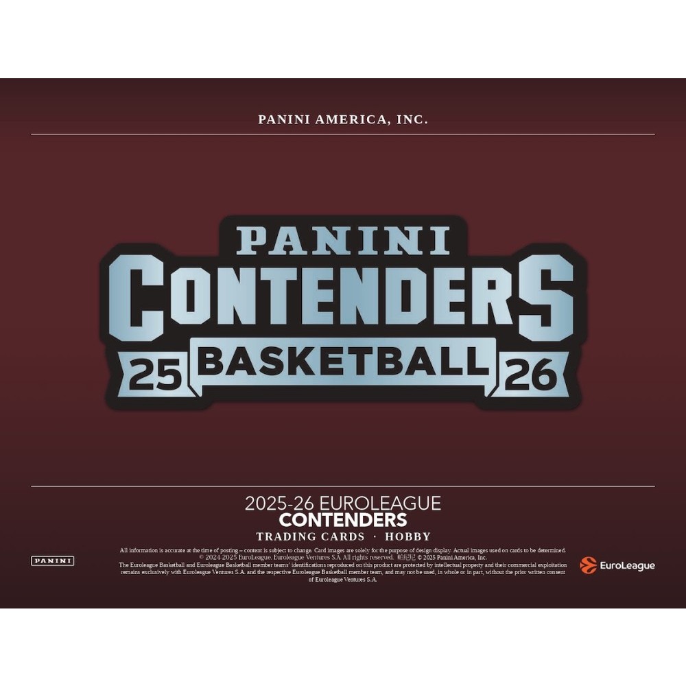その他 PANINI CONTENDERS EUROLEAGUE BASKETBALL 2025-26 Panini Contenders EuroLeague Basketball Hobby Box | Steel