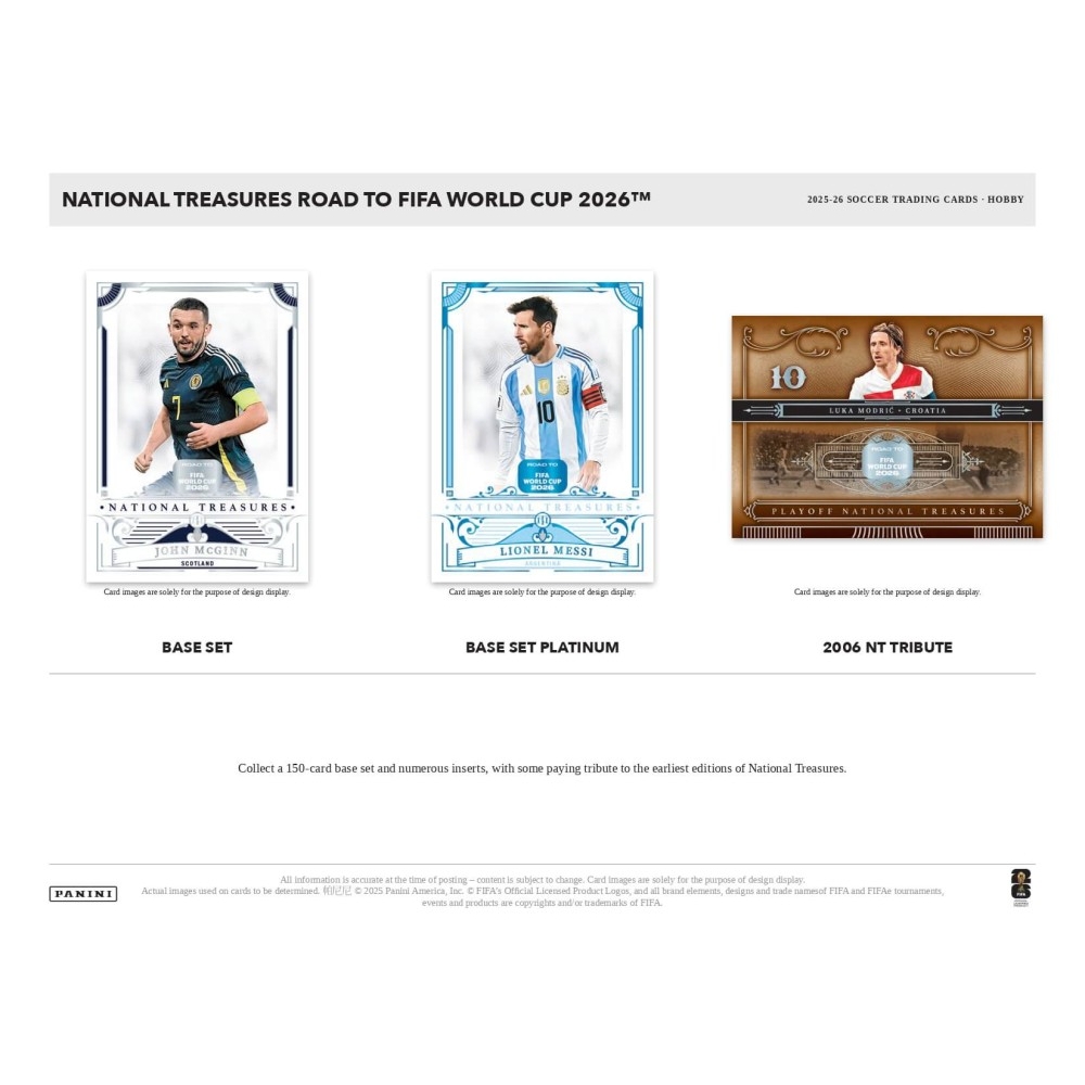 2025-26 Panini National Treasures FIFA Road to World Cup Soccer