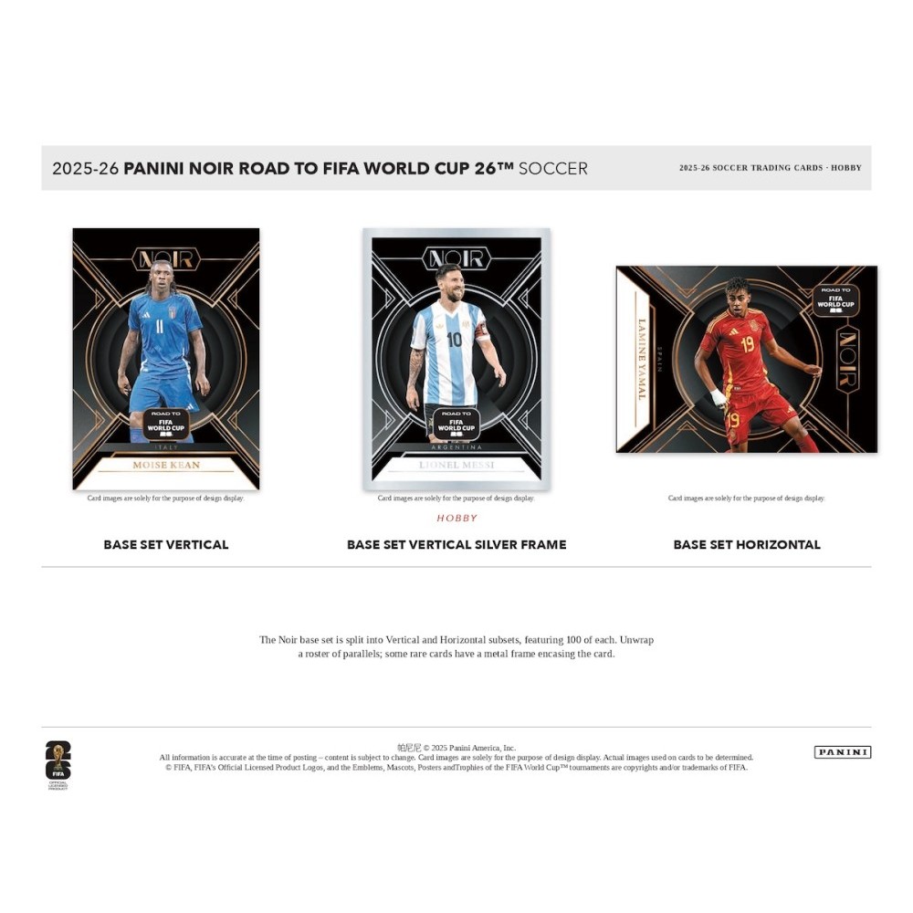 2025-26 Panini Noir Road to FIFA World Cup Soccer Hobby Box