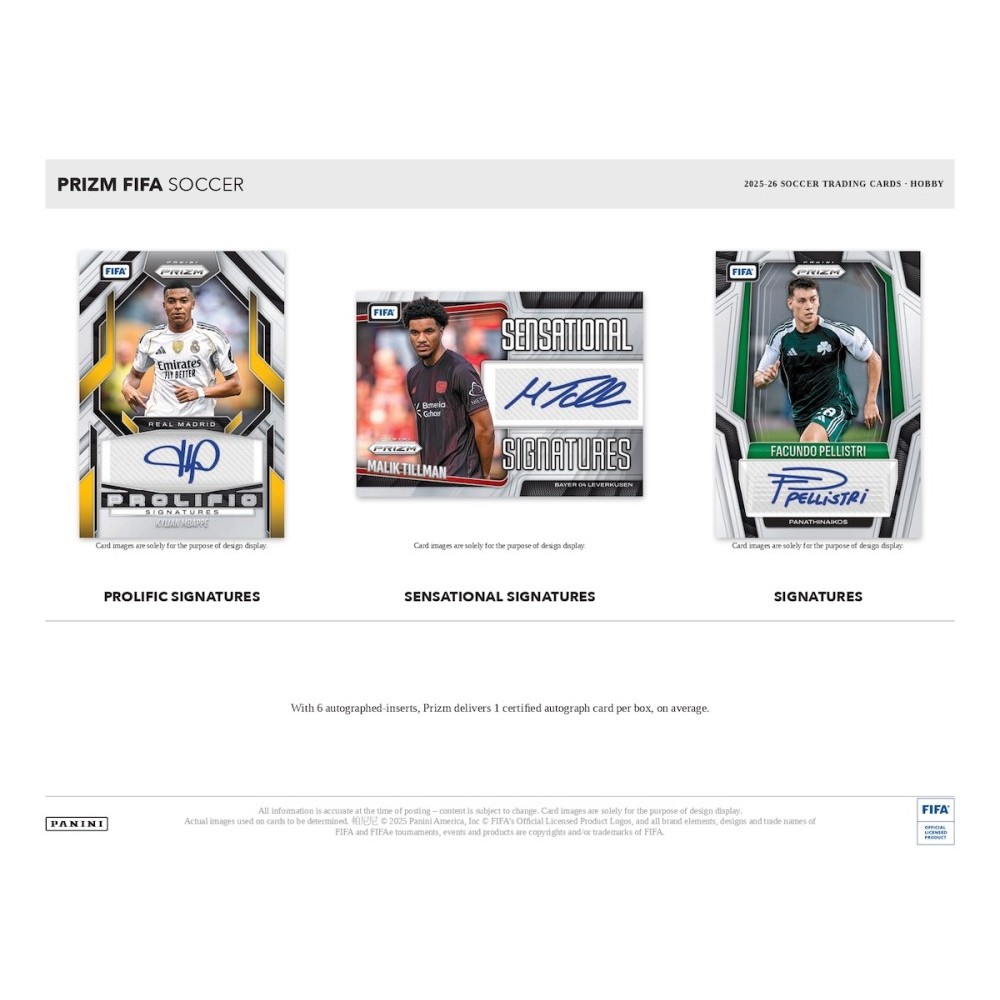 2025-26 Panini Prizm FIFA Soccer Hobby 12-Box Case | Steel City