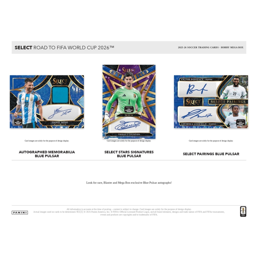 2025-26 Panini Select Road to FIFA World Cup Soccer Hobby Mega 20
