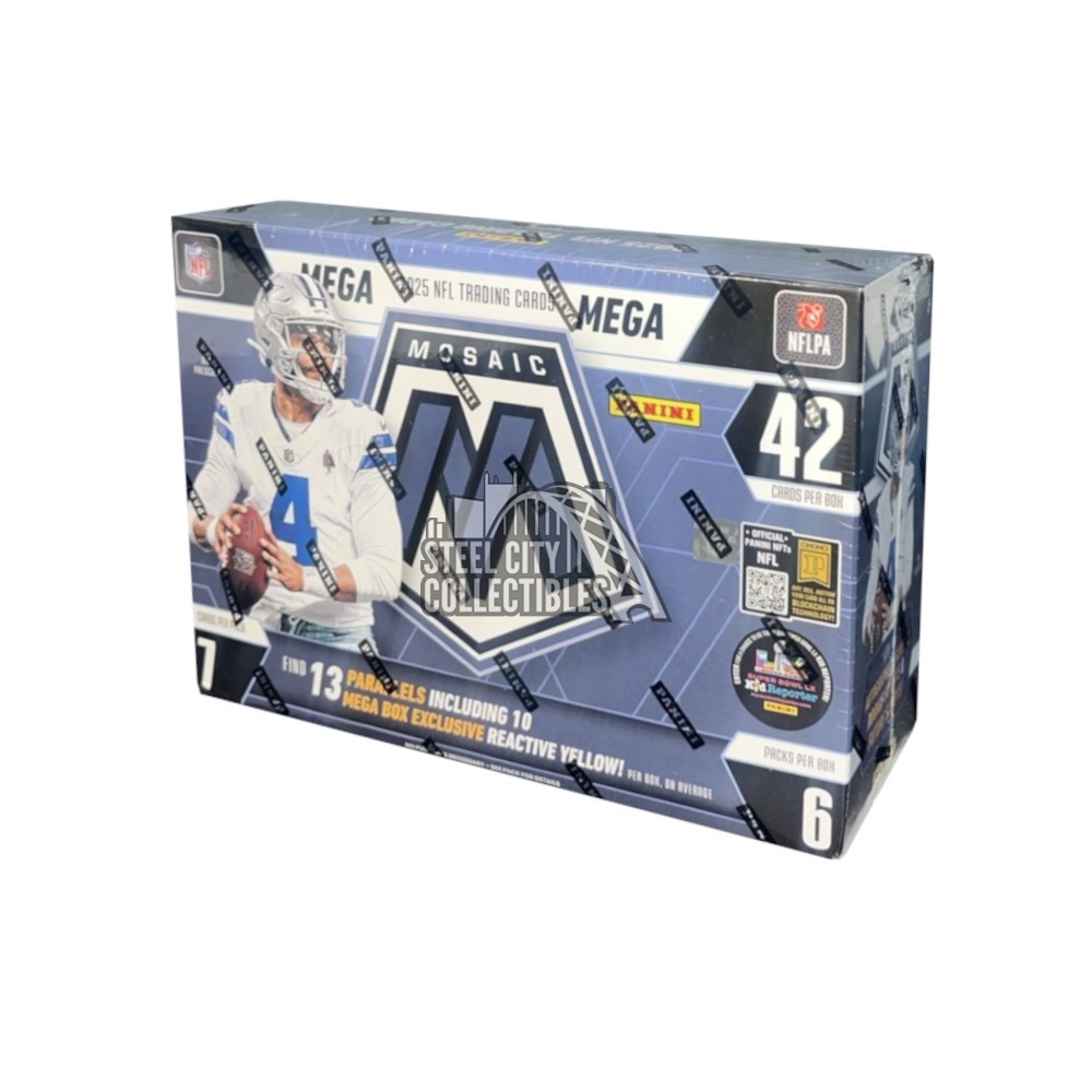 2025 Panini Mosaic Football Mega Box (Reactive Yellow Parallels