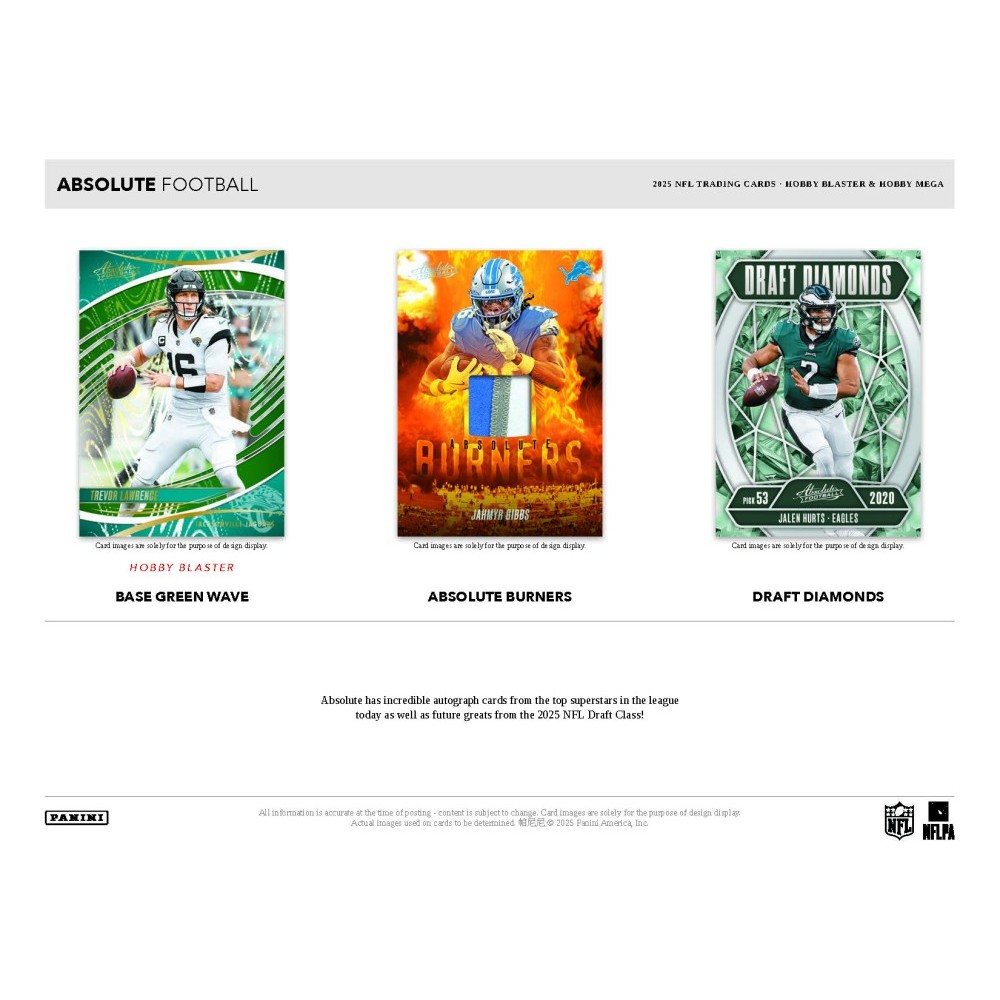 2025 Panini Absolute Football Hobby Mega 20-Box Case | Steel City
