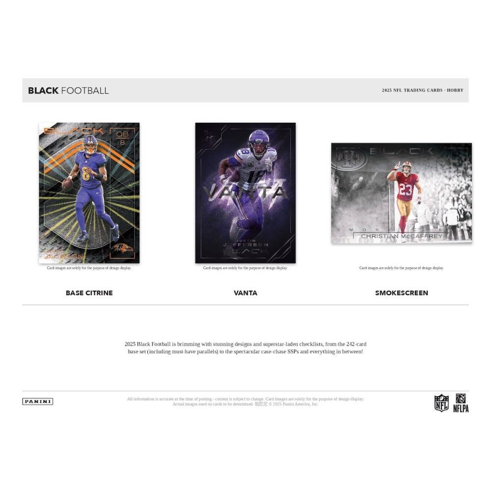 2025 Panini Black Football Hobby Box | Steel City Collectibles