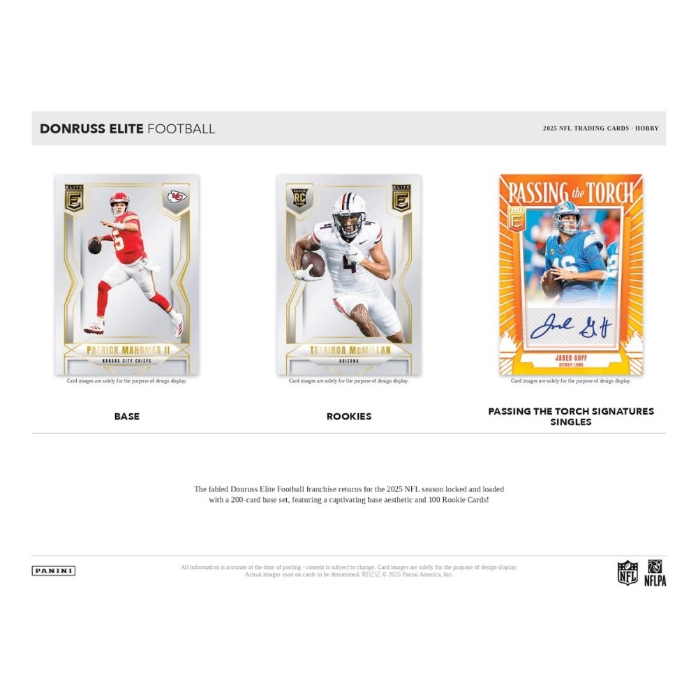 2025 Panini Donruss Elite Football Hobby Box | Steel City Collectibles