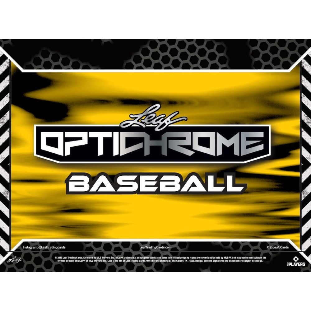 2025 Leaf Optichrome Baseball Jumbo Hobby Box | Steel City