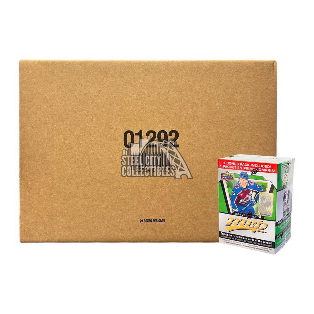 2025-26 Upper Deck MVP Hockey Blaster 20-Box Case | Steel City