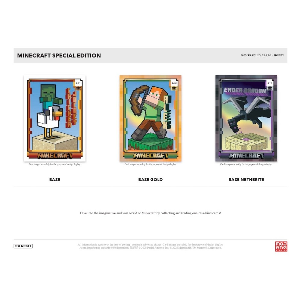 2025 Panini Special Edition Minecraft Hobby Box | Steel City