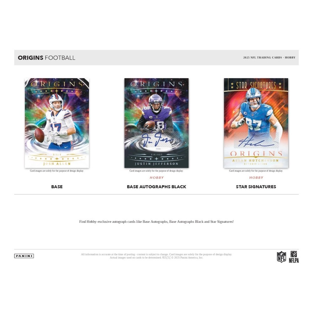 HISTORY OF FOOTBALL 14h30m 7枚 BOX SET 2025 Panini Origins Football Hobby Box | Steel City Collectibles