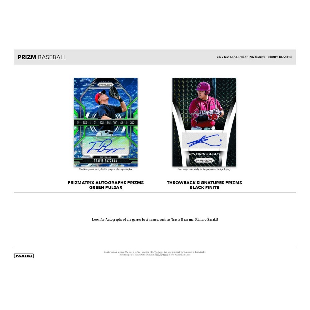 2025 Panini Prizm Baseball Hobby Blaster Box | Steel City Collectibles