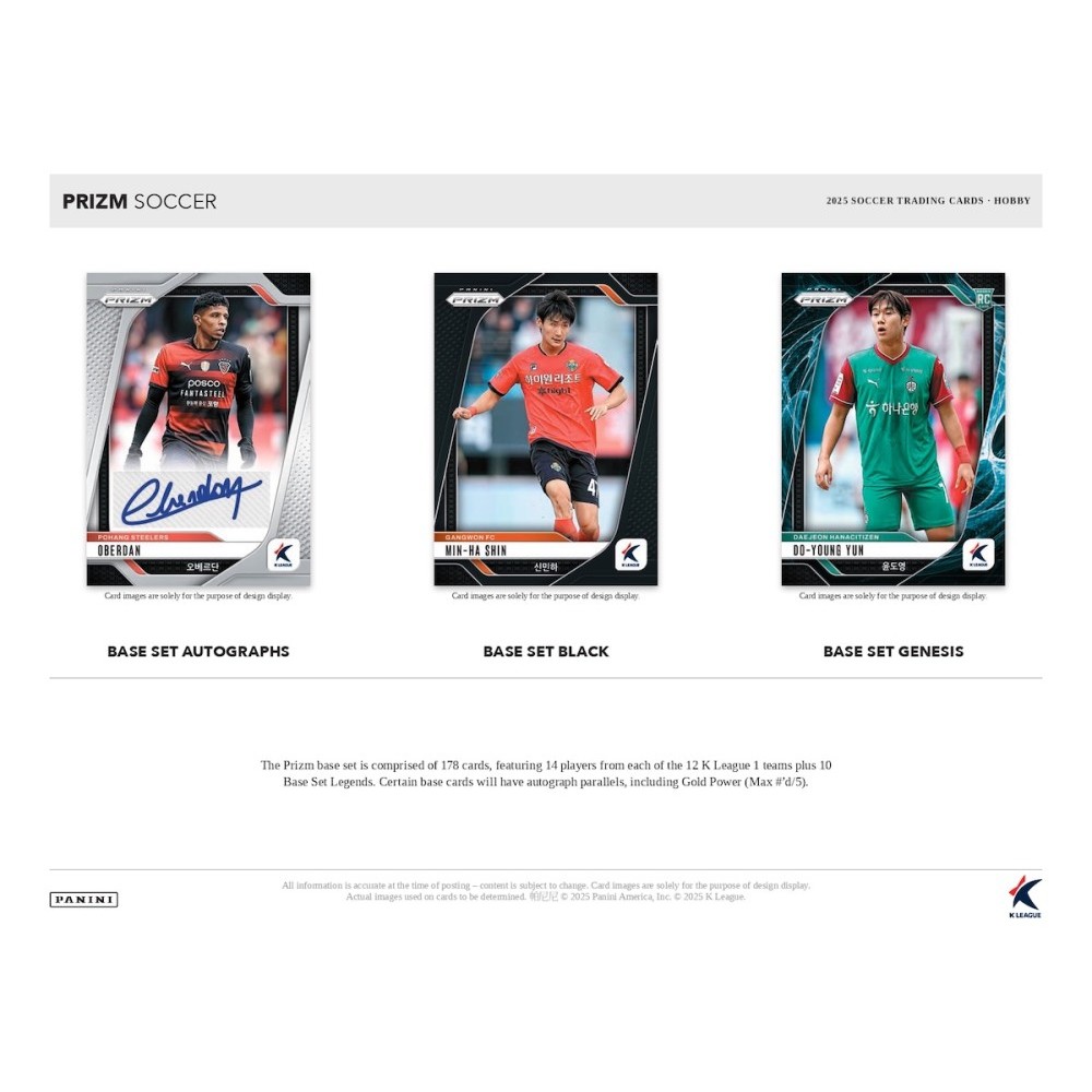 2025 Panini Prizm K League Soccer Hobby Box | Steel City