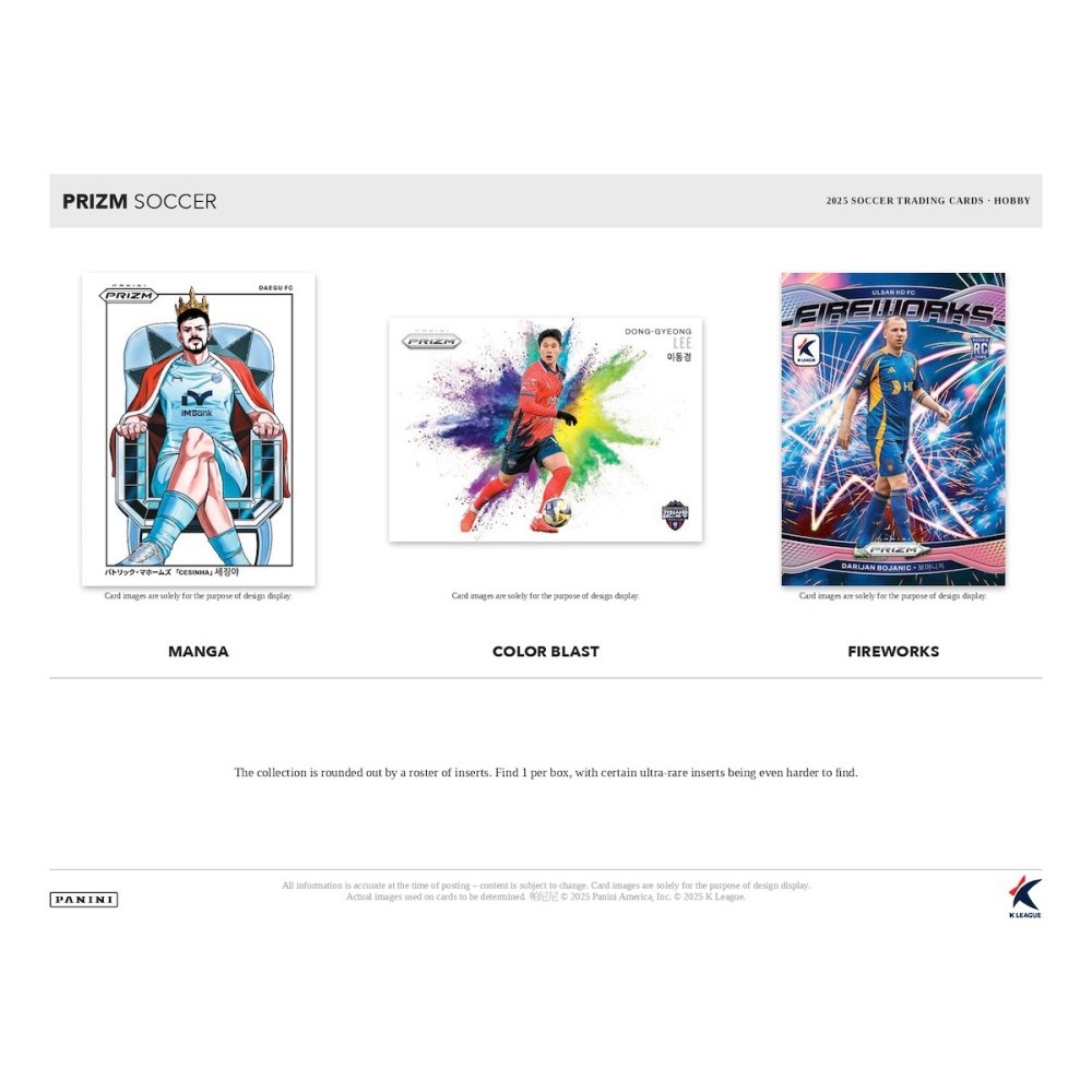 2025 Panini Prizm K League Soccer Hobby Box | Steel City