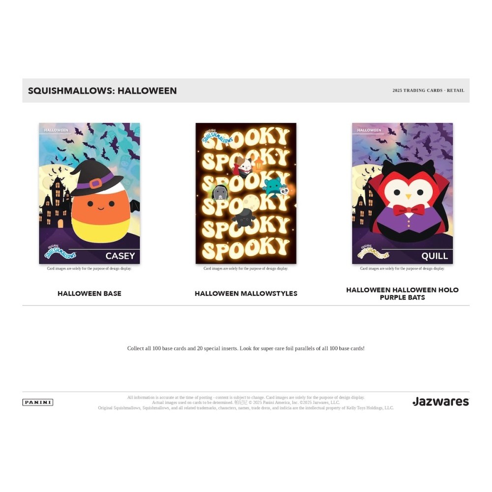 2025 Panini Squishmallows Halloween, 20 Box Case