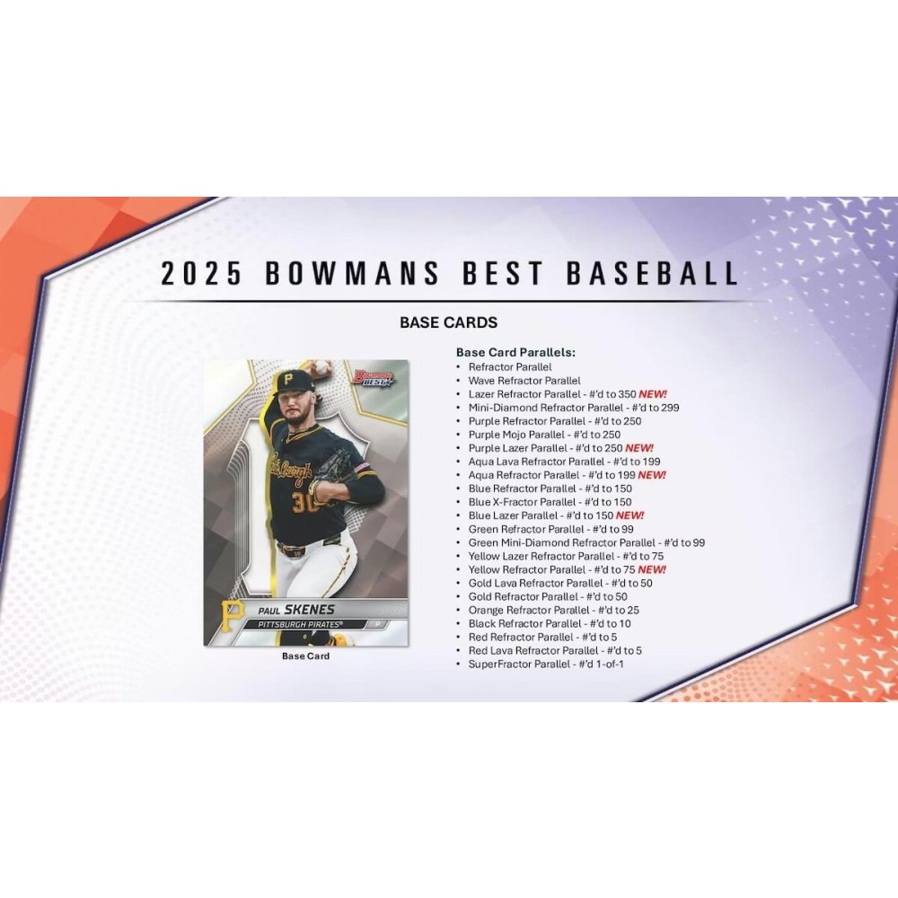 2025 Bowman's Best Baseball Hobby Box | Steel City Collectibles