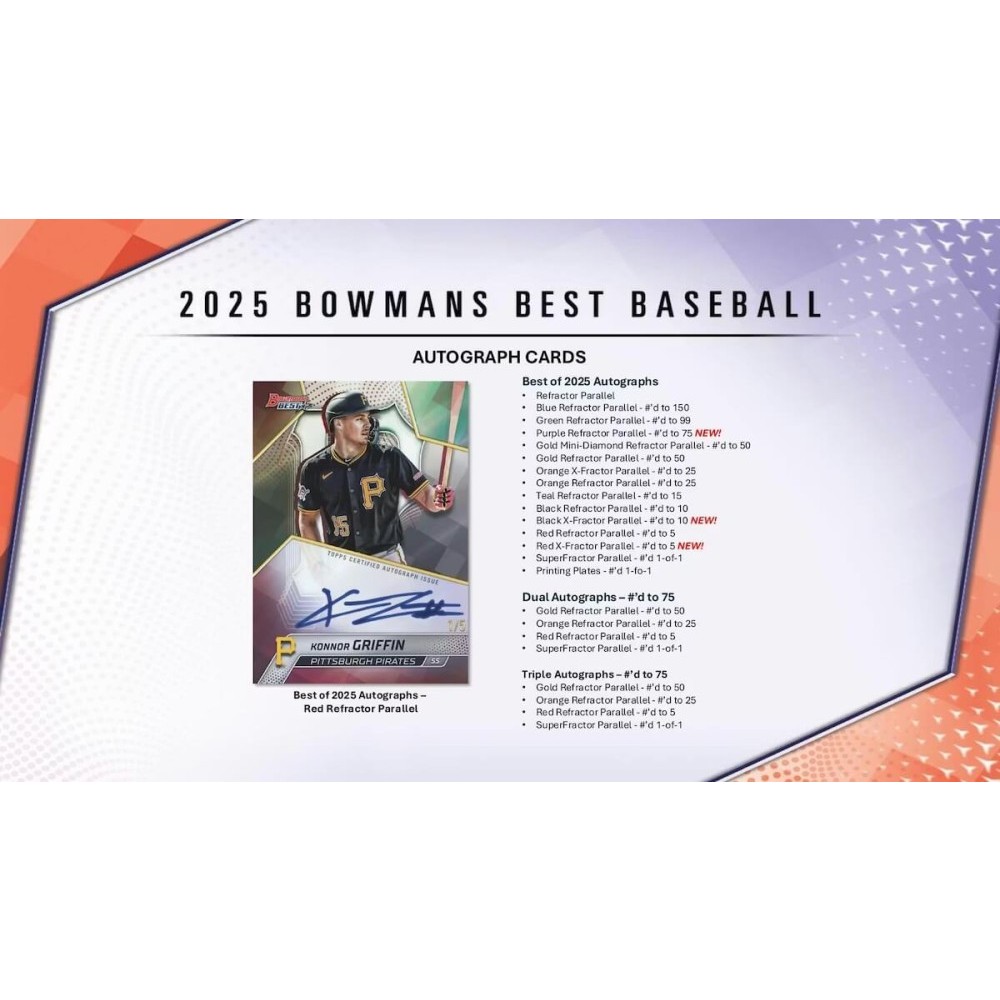2025 Bowman's Best Baseball Hobby Box | Steel City Collectibles