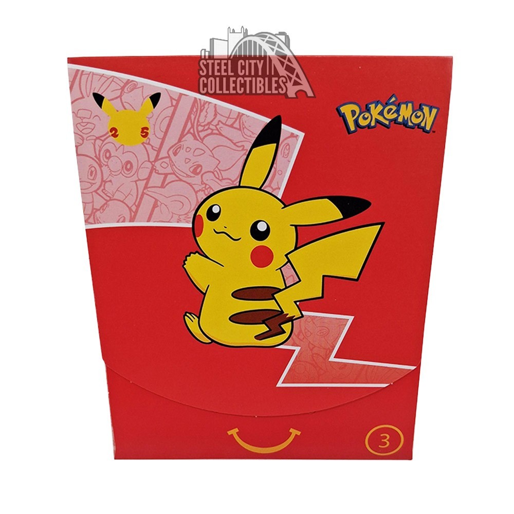 25 year pokemon cards mcdonalds 25th Anniversary Mcdonald Packs and Toys you will receive a randomly picked style! Pokmon Chespin Fennekin Froakie -