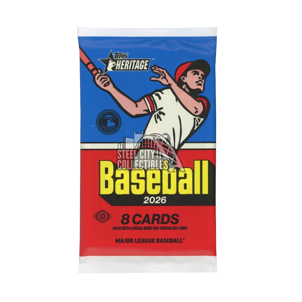 2026 Topps Heritage Baseball Hobby Pack | Steel City Collectibles