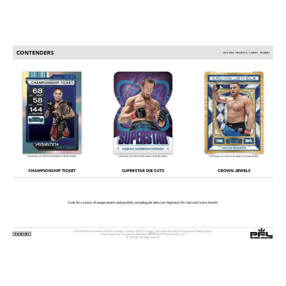 2026 Panini Contenders PFL Professional Fighters League Hobby 12