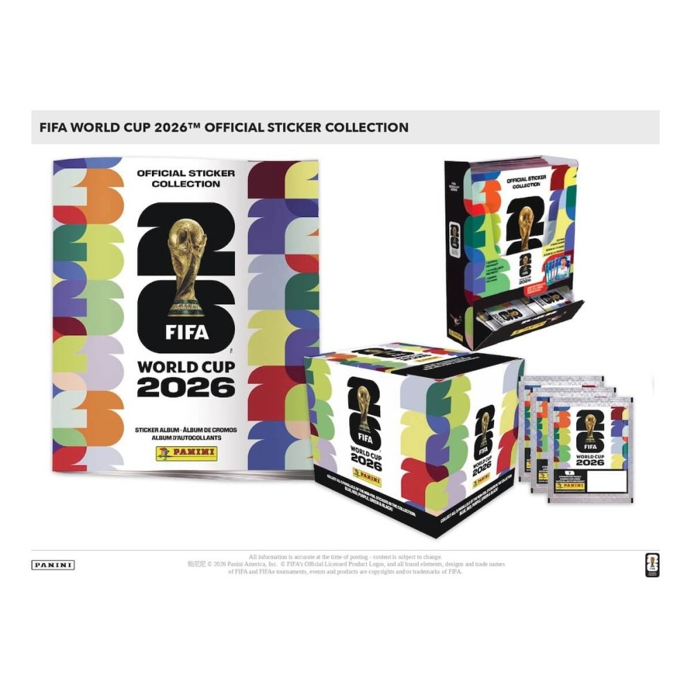 2026 Panini FIFA World Cup Soccer Sticker 50-Pack Box | Steel City