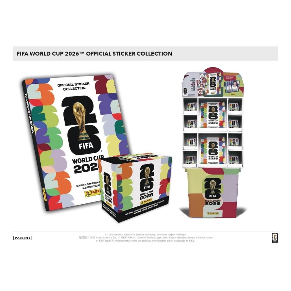 2026 Panini FIFA World Cup Soccer Sticker 50-Pack Box | Steel City