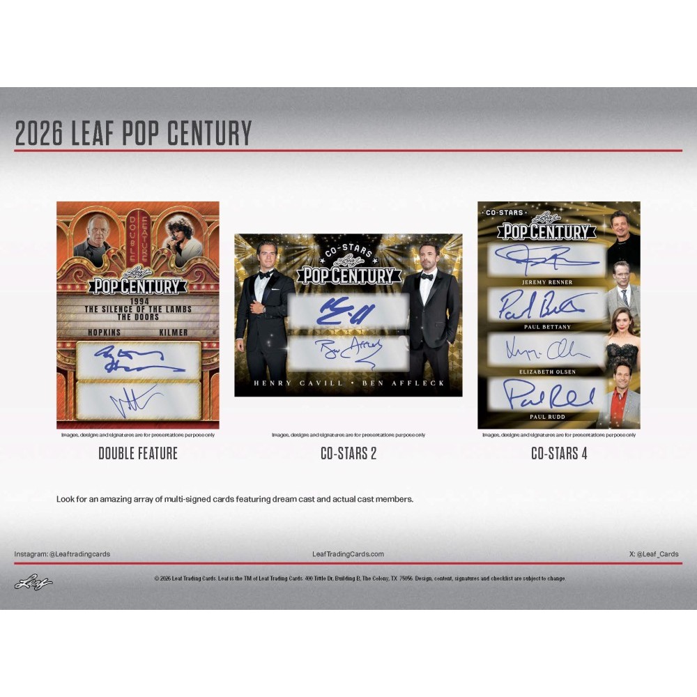 2026 Leaf Pop Century Box | Steel City Collectibles