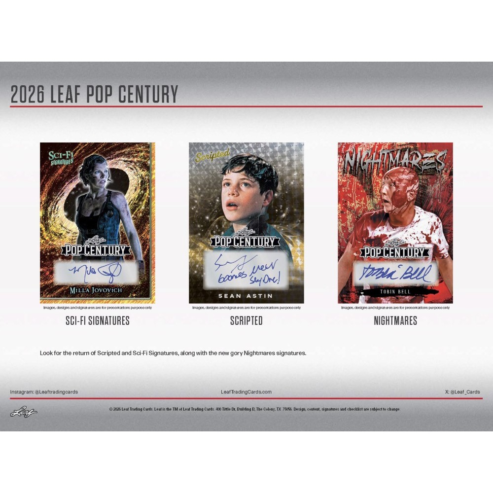2026 Leaf Pop Century Box | Steel City Collectibles