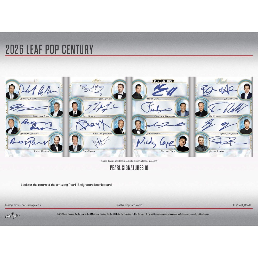 2026 Leaf Pop Century Box | Steel City Collectibles