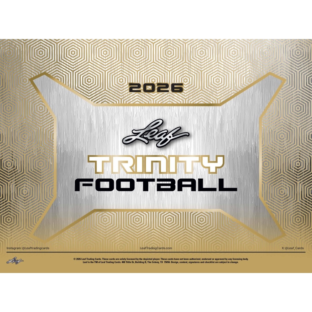 2026 Leaf Trinity Football Jumbo 8-Box Case | Steel City Collectibles