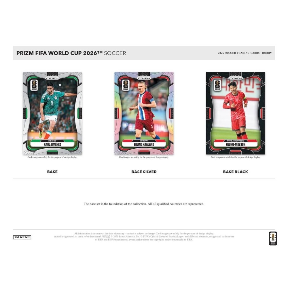2026 Panini Prizm FIFA World Cup Soccer Hobby 12-Box Case | Steel