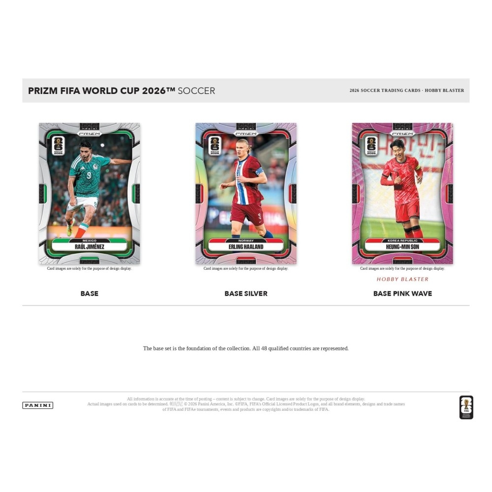 2026 Panini Prizm FIFA World Cup Soccer Hobby Blaster Box | Steel