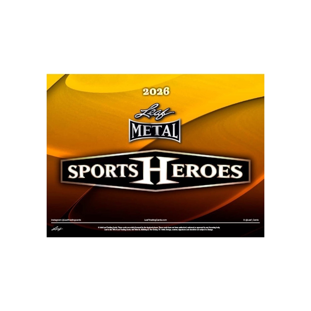 2026 Leaf Metal Sports Heroes Hobby 5-Box (Half Case) Random Hit Group ...