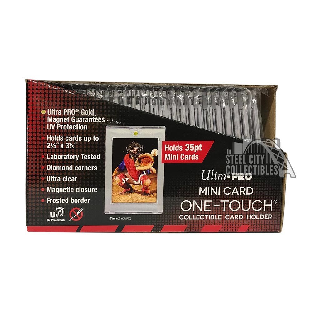 Ultra Pro 35pt Mini Card One Touch Card Holder Box of 25 Steel City Collectibles