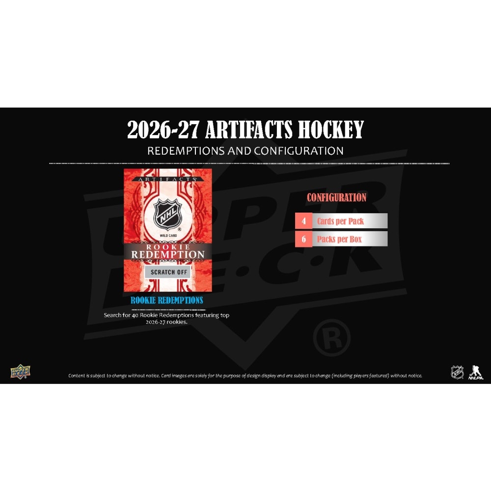 2026-27 Upper Deck Artifacts Hockey Blaster Box | Steel City