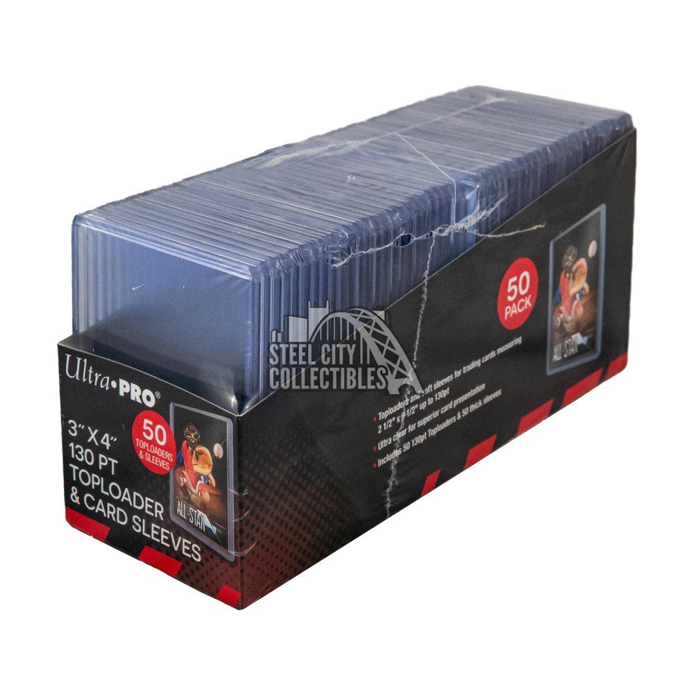 Ultra Pro 3 x 4 Trading Card Toploader & Card Sleeve Bundle 200 ct. 