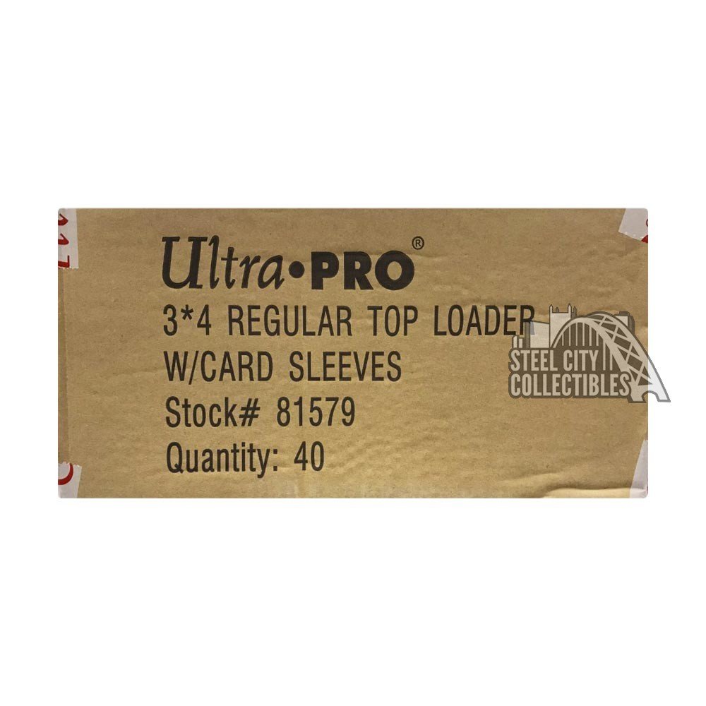 50 Ultra Pro 3x4 REGULAR TOPLOADERS NEW Rigid Clear Standard Size Card Sleeves 