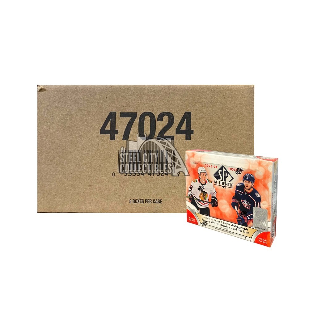 2023-24 Upper Deck SP Authentic Hockey Hobby 8-Box Case
