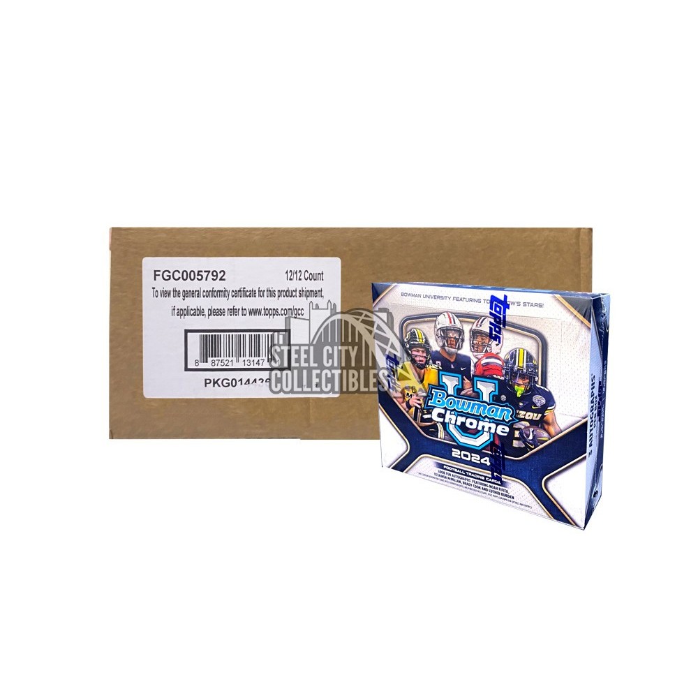 未開封 23-24 Bowman Chromes Uni Hobby Box（Bowman University 猛々 