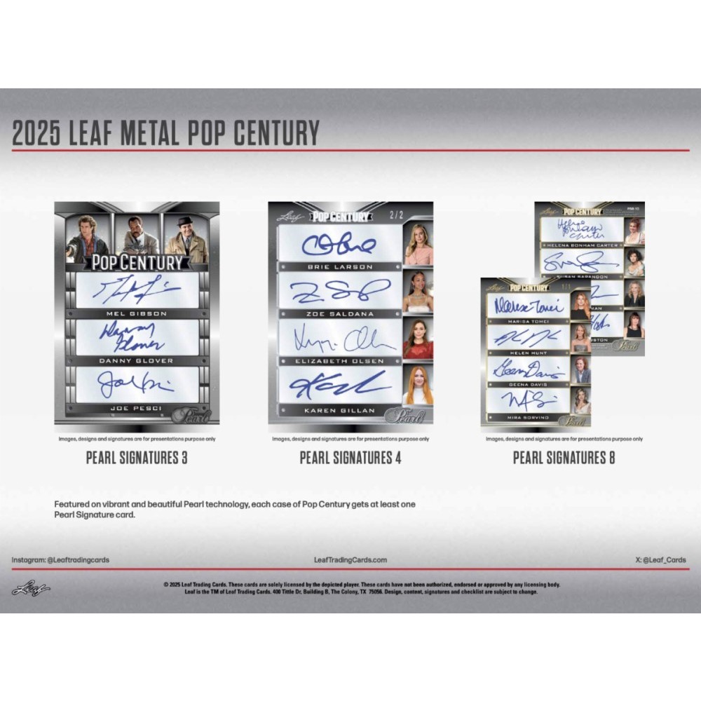 【1/1】 Leaf POP CENTURY ELIZABETH OLSEN 2024 Leaf Pop Century Elizabeth Olsen HEROGRAPHICS AUTO #1/1