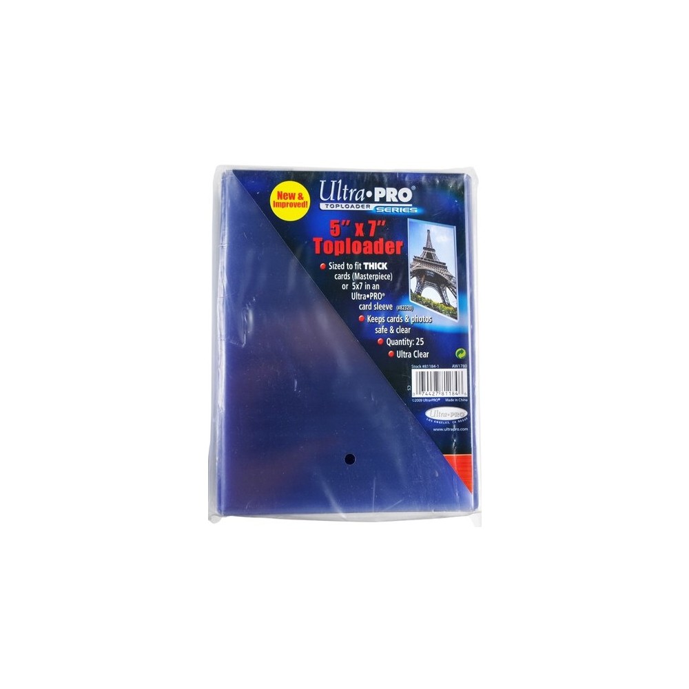 ultra pro toploader card sleeves Top Loader/Toploader/Top Load Hard Sleeve– Pastime Sports & Games 3/4 (66.675 mm x 95.25 mm) vintage card sized Toploader Ultra PRO Premium Pro Binder