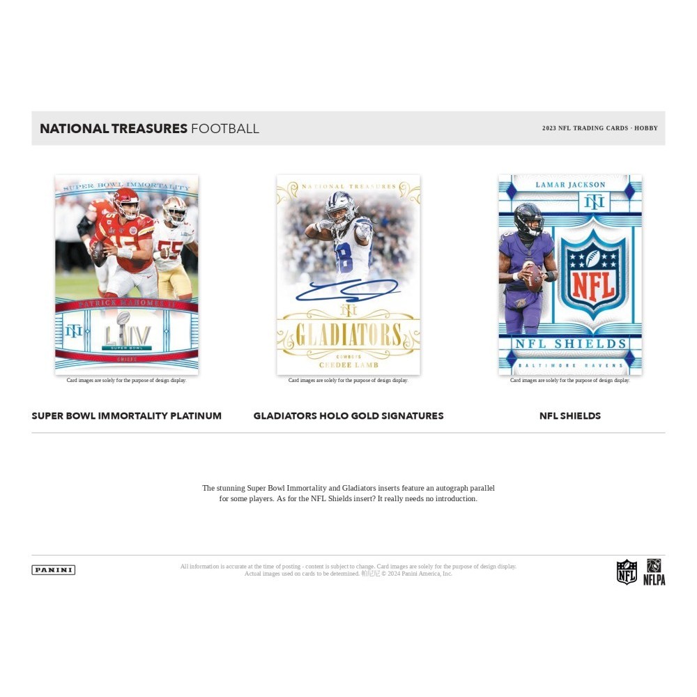 2023 Panini National Treasures Football Hobby Box - 1st off