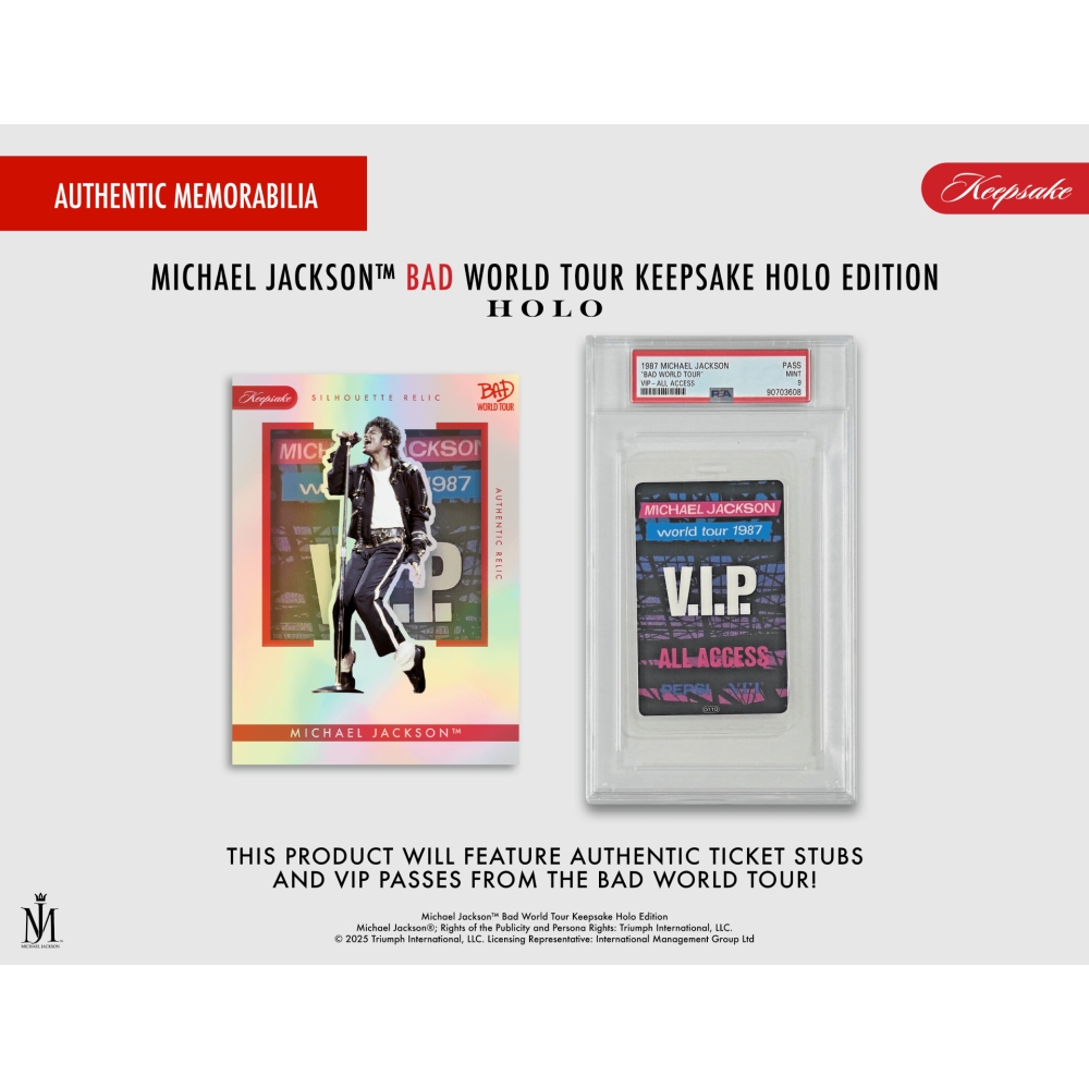 2025 Keepsake Michael Jackson Bad World Tour Holo Breaker Edition