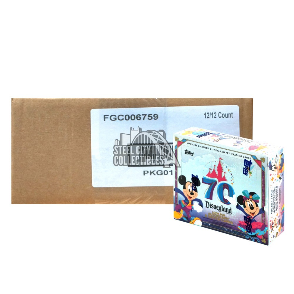 2025 Topps Disneyland 70th Anniversary Hobby 12-Box Case | Steel