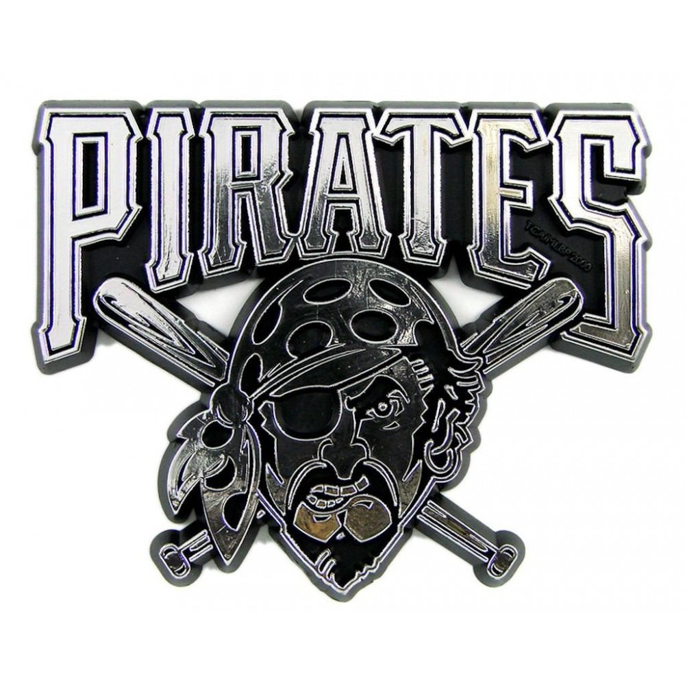 Pittsburgh Pirates Chrome Automotive Team Emblem