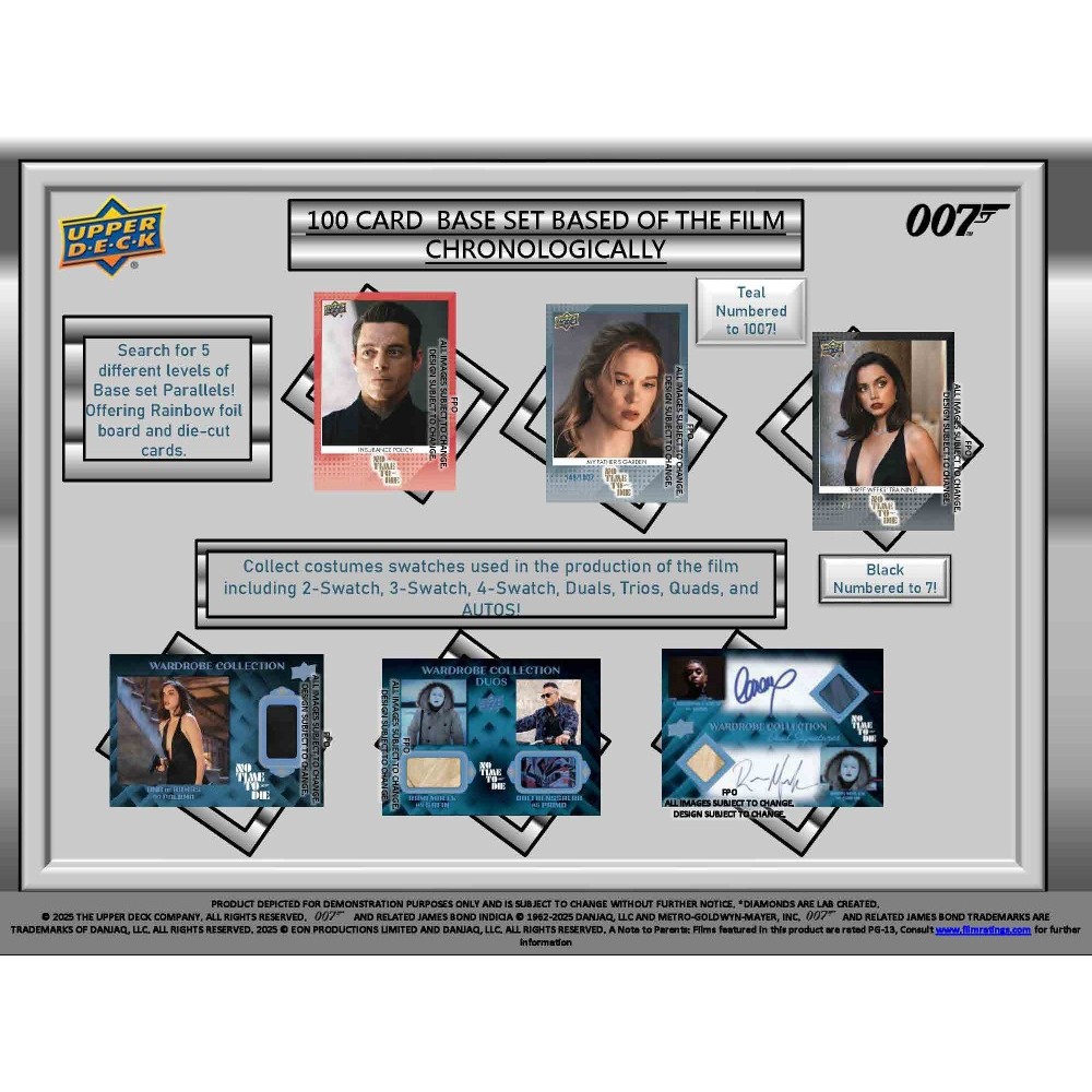 2025 Upper Deck James Bond No Time to Die Hobby Box | Steel