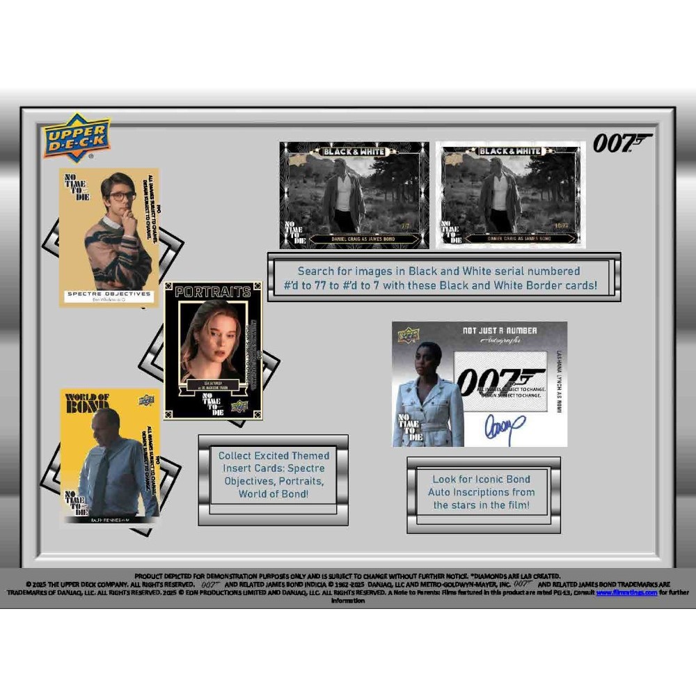 2025 Upper Deck James Bond No Time to Die Hobby Box | Steel