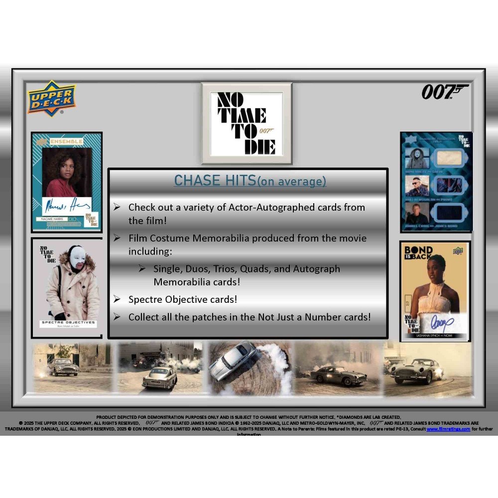 2025 Upper Deck James Bond No Time to Die Hobby Box | Steel