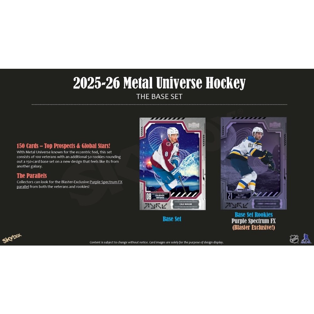 2025-26 Upper Deck Skybox Metal Universe Hockey Blaster Box